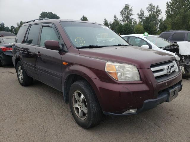 HONDA PILOT EXL 2007 with VIN 2HKYF18677H529197 - Photo from auction