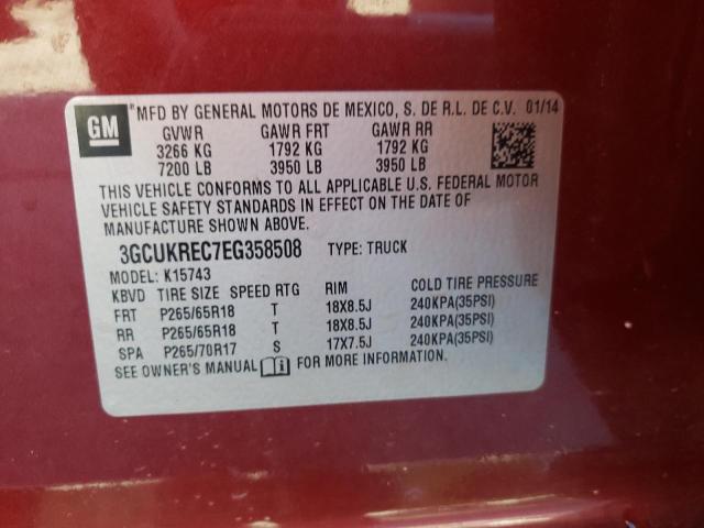 Photo 10 from auction – 2014 CHEVROLET SILVERADO with VIN 3GCUKREC7EG358508