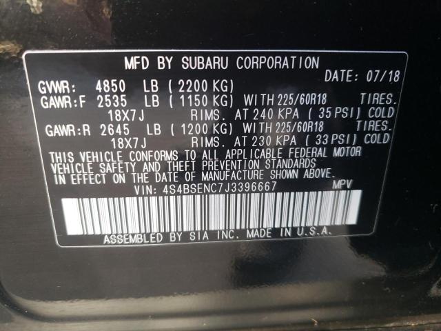 Photo 10 from auction – 2018 SUBARU OUTBACK 3. with VIN 4S4BSENC7J3396667