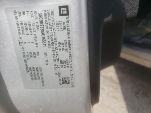 Photo 10 from auction – 2010 CHEVROLET SILVERADO with VIN 3GCRKSE38AG165341