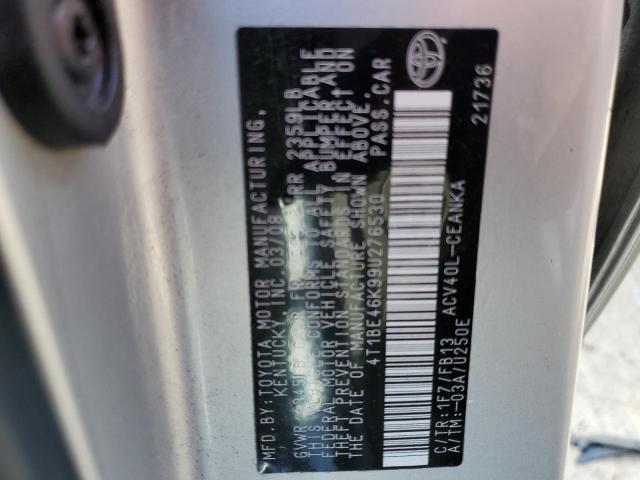 Photo 10 from auction – 2009 TOYOTA CAMRY BASE with VIN 4T1BE46K99U276530