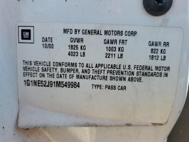 Photo 10 from auction – 2001 CHEVROLET MALIBU LS with VIN 1G1NE52J91M549984