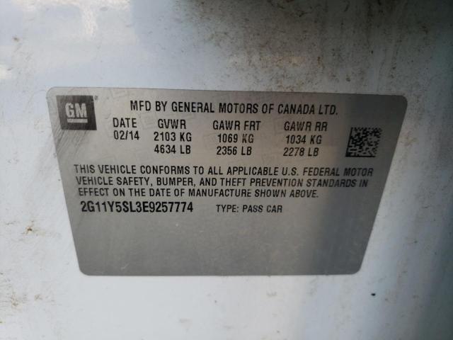 Photo 10 from auction – 2014 CHEVROLET IMPALA LS with VIN 2G11Y5SL3E9257774