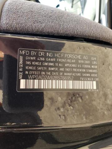 Photo 10 from auction – 2011 PORSCHE 911 TURBO with VIN WP0AD2A92BS766952