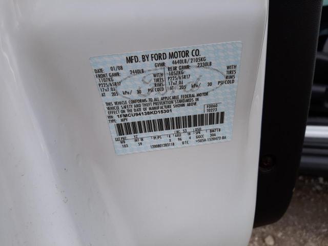 Photo 10 from auction – 2008 FORD ESCAPE LIM with VIN 1FMCU94138KD15301