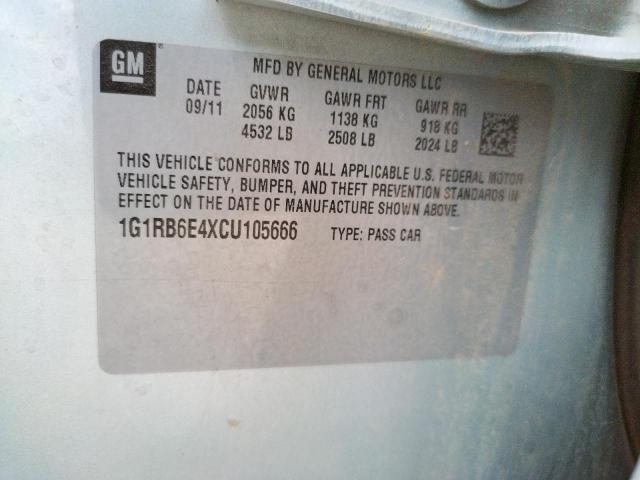 Photo 10 from auction – 2012 CHEVROLET VOLT with VIN 1G1RB6E4XCU105666