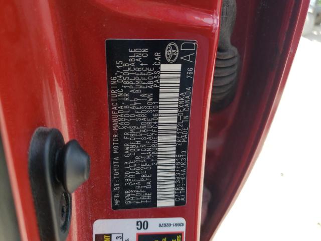 Photo 10 from auction – 2015 TOYOTA COROLLA L with VIN 2T1BURHE7FC406101