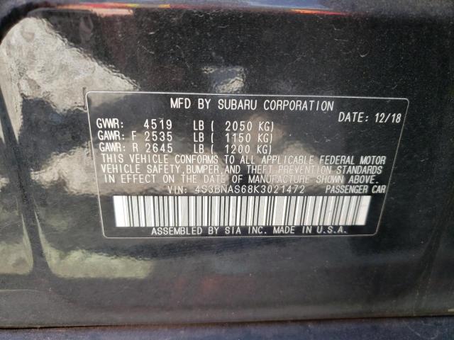 Photo 10 from auction – 2019 SUBARU LEGACY SPO with VIN 4S3BNAS68K3021472