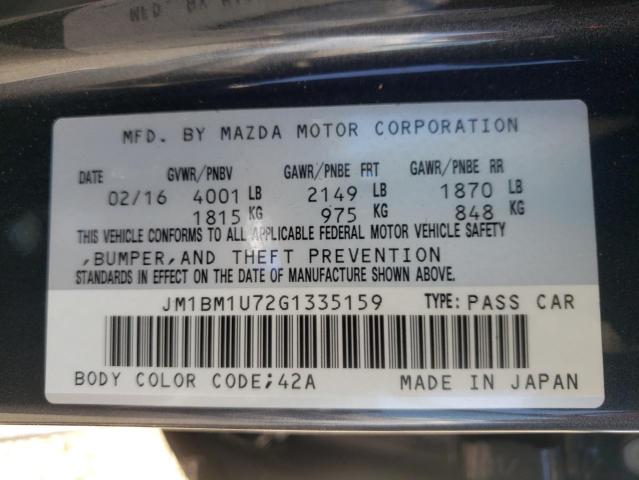 Photo 10 from auction – 2016 MAZDA 3 SPORT with VIN JM1BM1U72G1335159