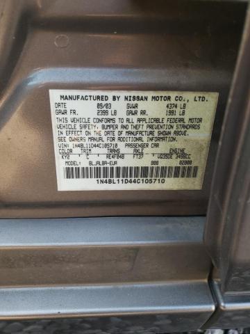 Photo 10 from auction – 2004 NISSAN ALTIMA SE with VIN 1N4BL11D44C105710