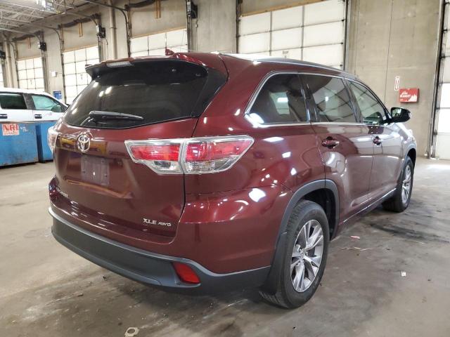 Photo 4 from auction – 2015 TOYOTA HIGHLANDER with VIN 5TDJKRFH0FS164127