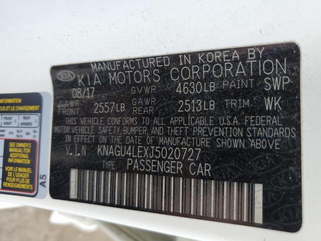 Photo 10 from auction – 2018 KIA OPTIMA HYB with VIN KNAGU4LEXJ5020727