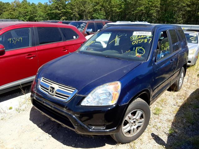 Photo 2 from auction – 2002 HONDA CR-V EX with VIN JHLRD78862C075417