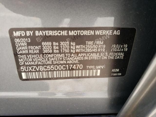Photo 10 from auction – 2013 BMW X5 XDRIVE5 with VIN 5UXZV8C55D0C17470