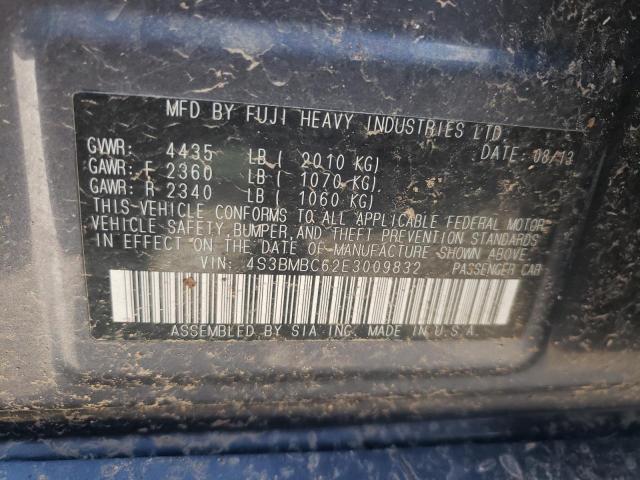 Photo 10 from auction – 2014 SUBARU LEGACY 2.5 with VIN 4S3BMBC62E3009832