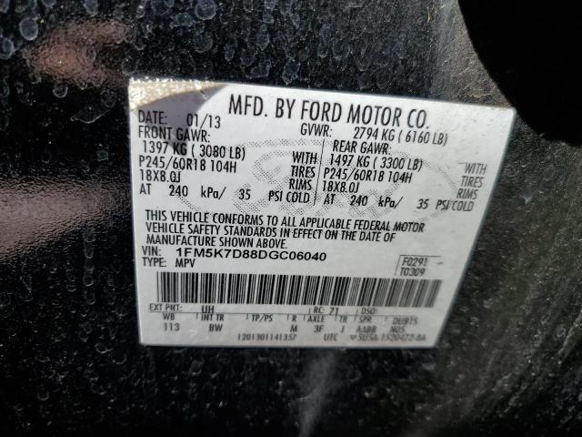Photo 10 from auction – 2013 FORD EXPLORER X with VIN 1FM5K7D88DGC06040