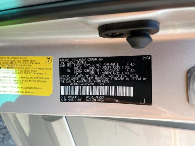 Photo 10 from auction – 2005 LEXUS RX 330 with VIN JTJHA31U350084810