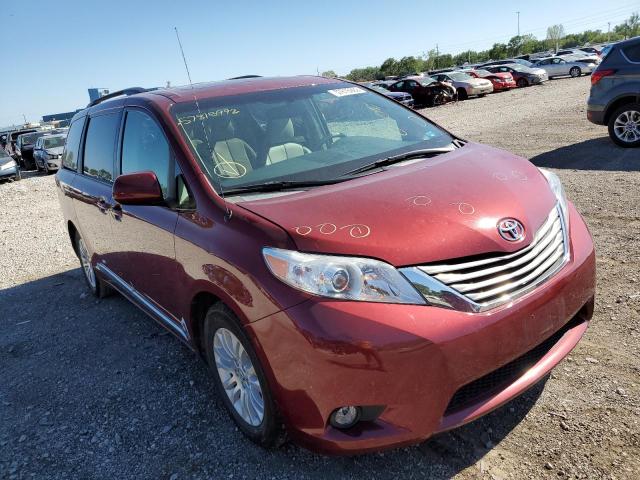 TOYOTA SIENNA XLE 2013 with VIN 5TDYK3DC1DS373344 - Photo from auction