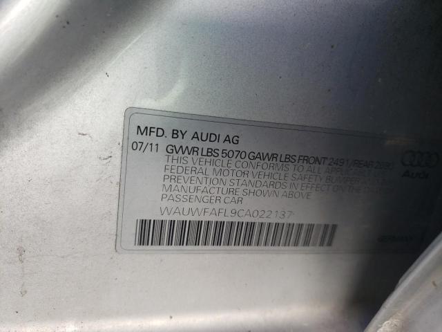 Photo 10 from auction – 2012 AUDI A4 PREMIUM with VIN WAUWFAFL9CA022137