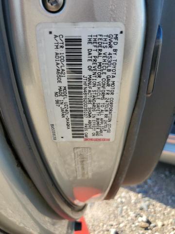 Photo 10 from auction – 2002 LEXUS SC 430 with VIN JTHFN48Y620035107