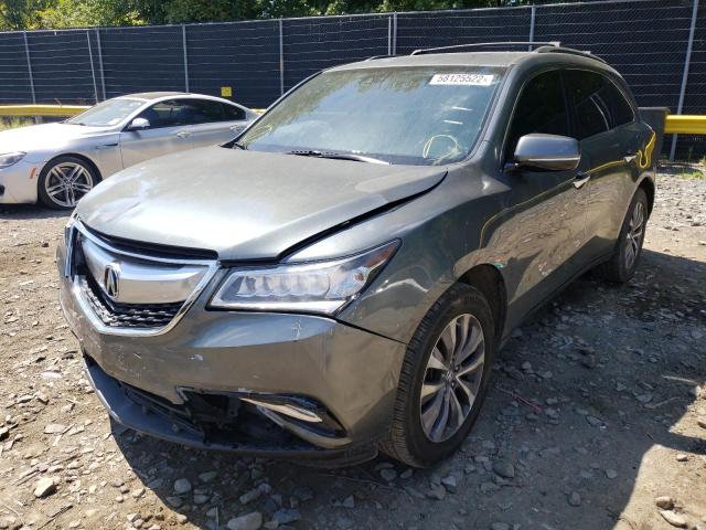 Photo 2 from auction – 2015 ACURA MDX TECHNO with VIN 5FRYD4H46FB025354