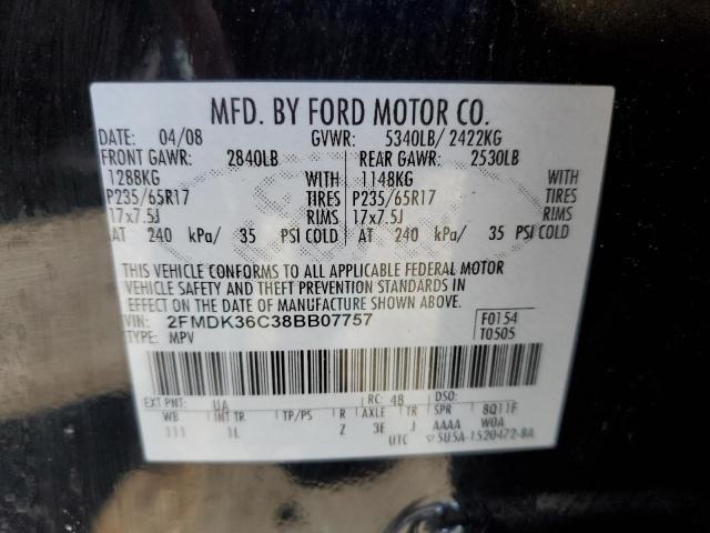 Photo 10 from auction – 2008 FORD EDGE SE with VIN 2FMDK36C38BB07757