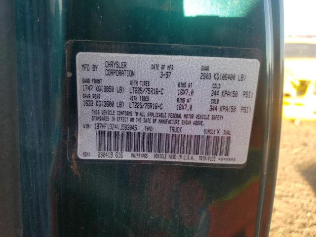 Photo 10 from auction – 1997 DODGE RAM 1500 with VIN 1B7HF13Z4VJ583045