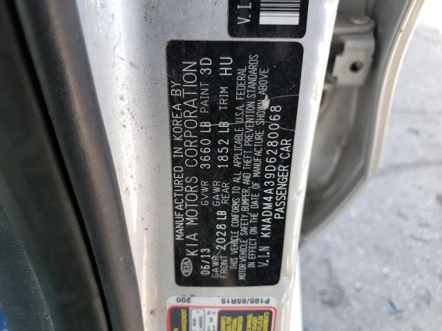 Photo 10 from auction – 2013 KIA RIO LX with VIN KNADM4A39D6280068