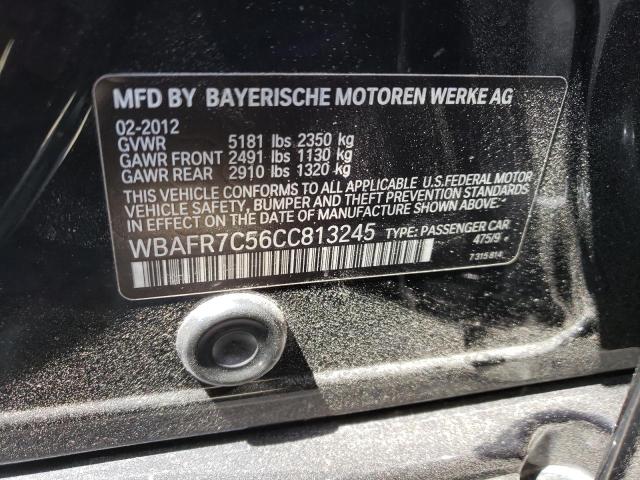 Photo 10 from auction – 2012 BMW 535 I with VIN WBAFR7C56CC813245