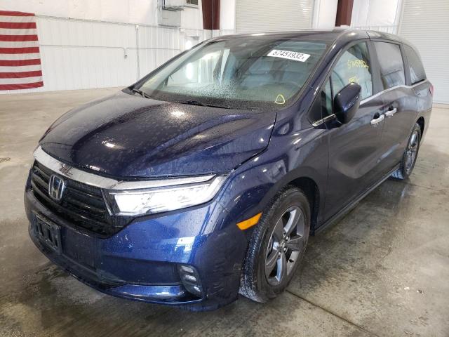 Photo 2 from auction – 2021 HONDA ODYSSEY EX with VIN 5FNRL6H58MB005696