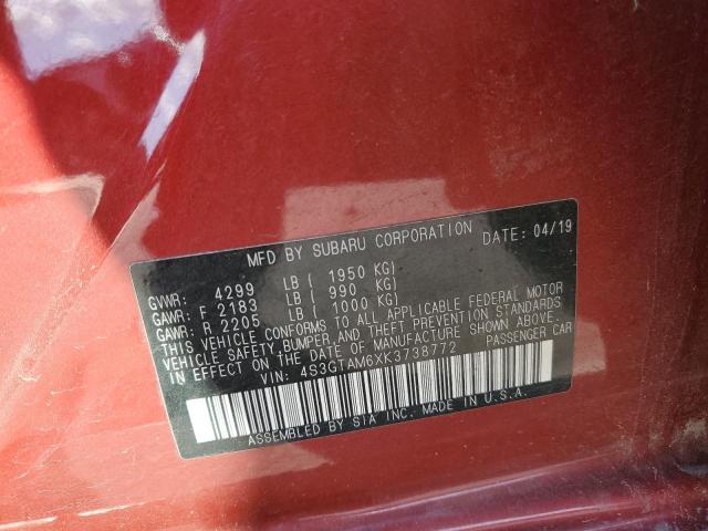 Photo 10 from auction – 2019 SUBARU IMPREZA SP with VIN 4S3GTAM6XK3738772