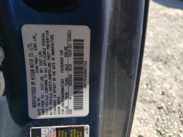 Photo 10 from auction – 2005 INFINITI G35 with VIN JNKCV54E85M427345