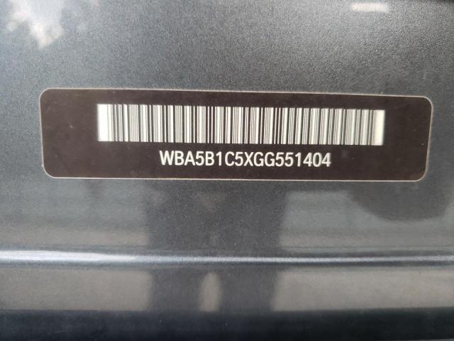Photo 10 from auction – 2016 BMW 535 I with VIN WBA5B1C5XGG551404