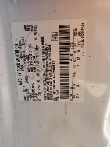Photo 10 from auction – 2010 FORD RANGER with VIN 1FTKR1AD4APA60586
