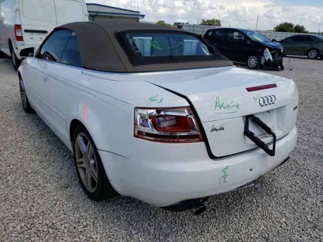 Photo 3 from auction – 2007 AUDI A4 2.0T CA with VIN WAUAF48H67K021239