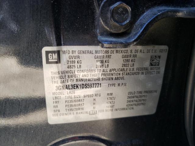 Photo 10 from auction – 2013 CHEVROLET CAPTIVA LT with VIN 3GNAL3EK1DS597771