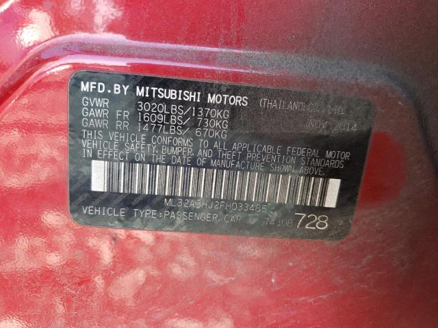Photo 10 from auction – 2015 MITSUBISHI MIRAGE DE with VIN ML32A3HJ2FH033485