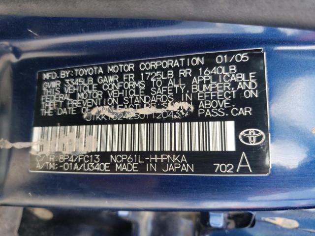 Photo 10 from auction – 2005 TOYOTA SCION XA with VIN JTKKT624250112043