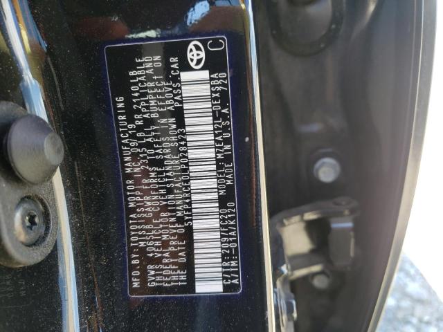 Photo 10 from auction – 2020 TOYOTA COROLLA SE with VIN 5YFP4RCE0LP028423