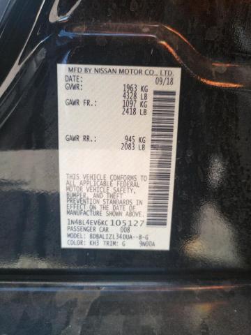 Photo 10 from auction – 2019 NISSAN ALTIMA SL with VIN 1N4BL4EV6KC105127