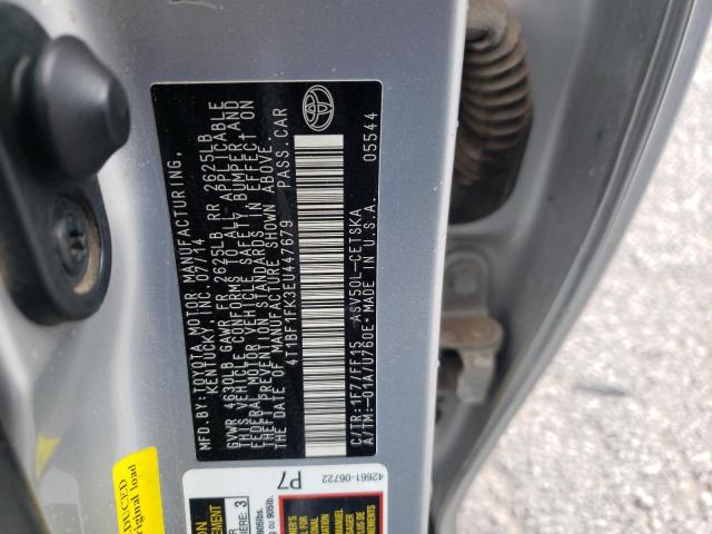 Photo 10 from auction – 2014 TOYOTA CAMRY L with VIN 4T1BF1FK3EU447679