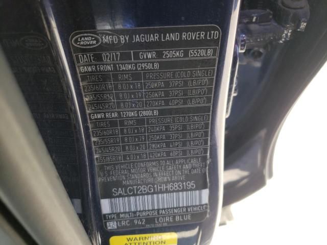 Photo 10 from auction – 2017 LAND ROVER DISCOVERY with VIN SALCT2BG1HH683195