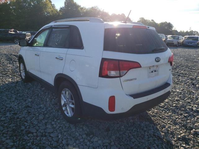 Photo 3 from auction – 2014 KIA SORENTO LX with VIN 5XYKTDA70EG547256