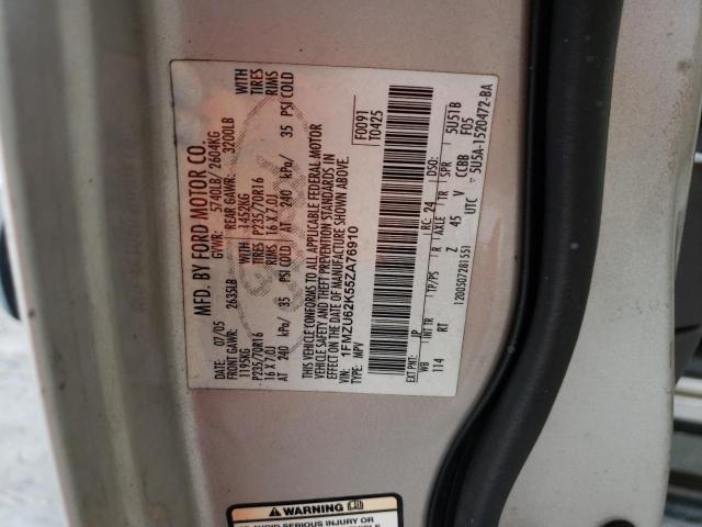 Foto 10 de la subasta – 2005 FORD EXPLORER X con VIN 1FMZU62K55ZA76910