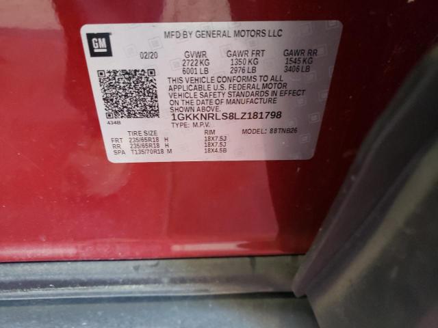 Photo 10 from auction – 2020 GMC ACADIA SLE with VIN 1GKKNRLS8LZ181798