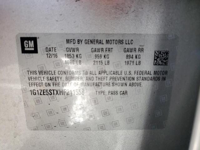 Photo 10 from auction – 2017 CHEVROLET MALIBU LT with VIN 1G1ZE5STXHF211558
