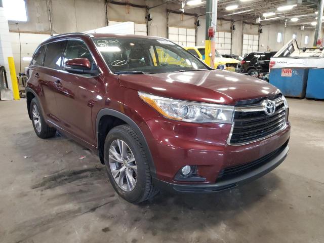 TOYOTA HIGHLANDER 2015 z numerem VIN 5TDJKRFH0FS164127 - Zdjęcie z aukcji