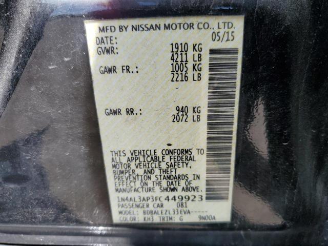 Photo 10 from auction – 2015 NISSAN ALTIMA 2.5 with VIN 1N4AL3AP3FC449923