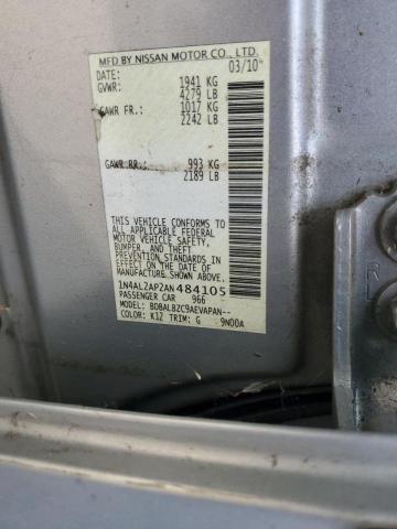 Photo 10 from auction – 2010 NISSAN ALTIMA BAS with VIN 1N4AL2AP2AN484105