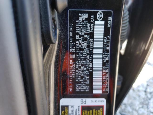 Photo 10 from auction – 2012 TOYOTA CAMRY with VIN 4T1BF1FK2CU129050